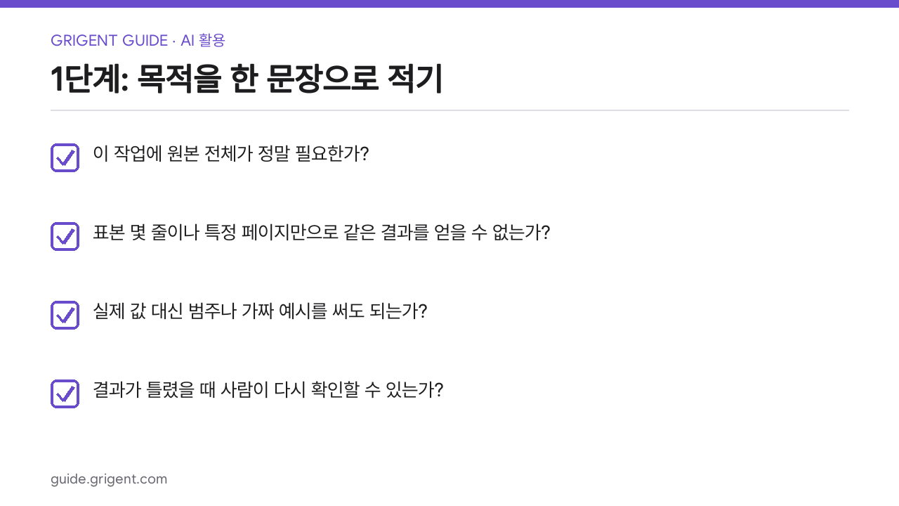 AI에 파일을 올리기 전 개인정보·기밀정보 점검 순서: 핵심 체크리스트
